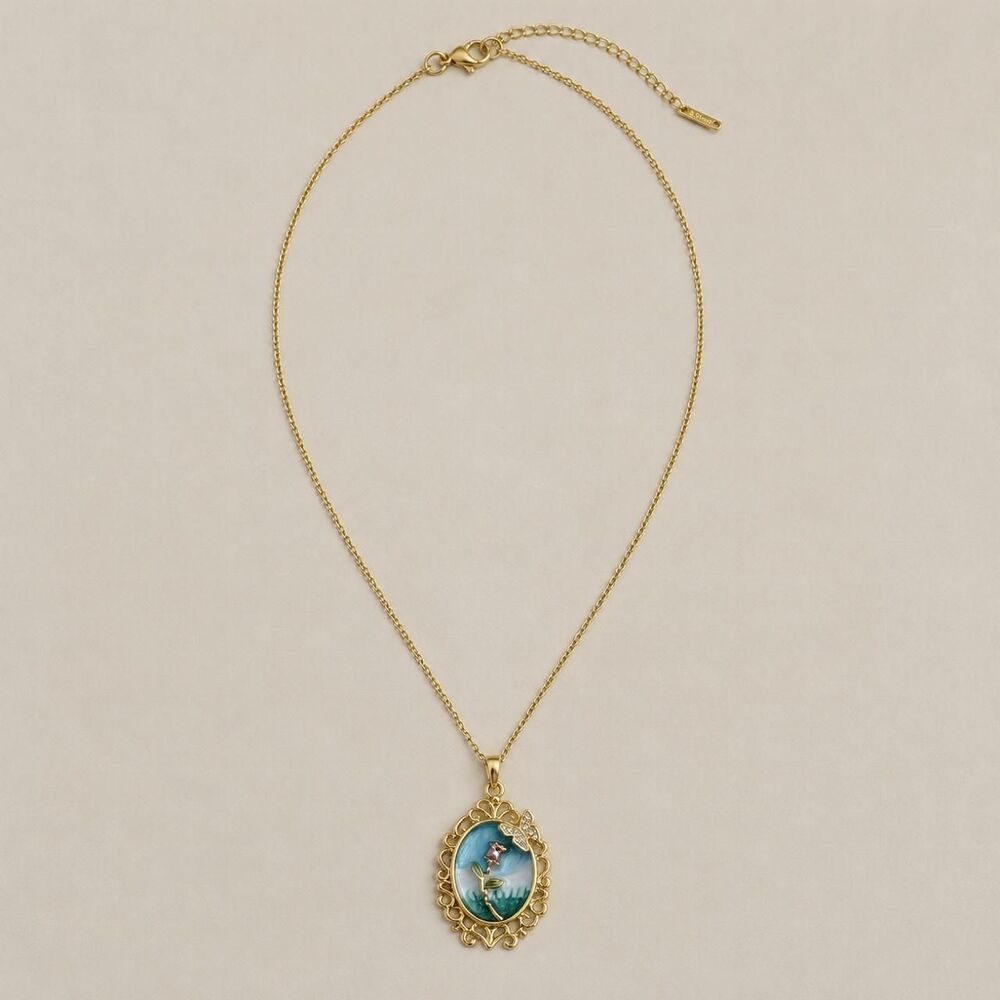 Flower necklace D121